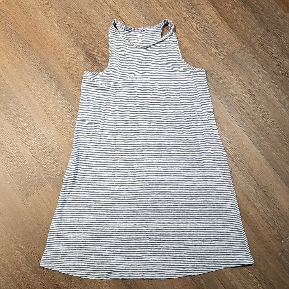 Vineyard Vines Blue & White Striped Racerback Dress, XS
